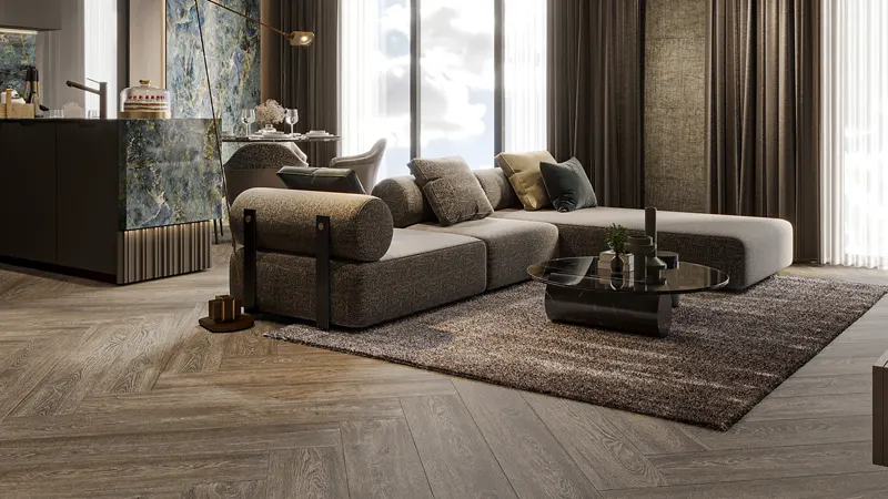 Spacious living room